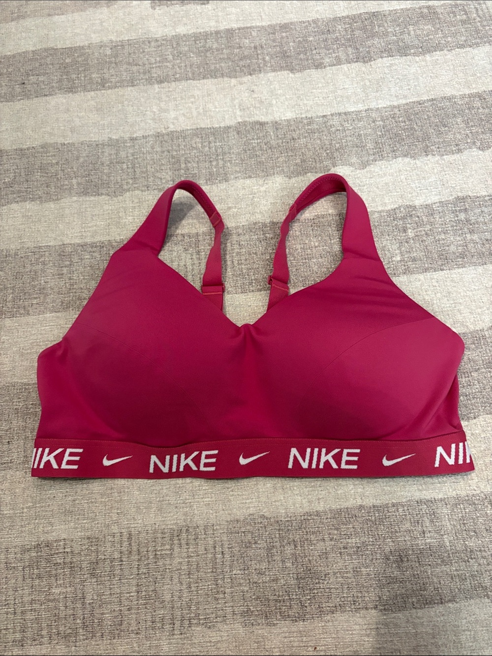 Nike Women's Indy High Support Padded Adjustable Sports Bra - Sweet Bret